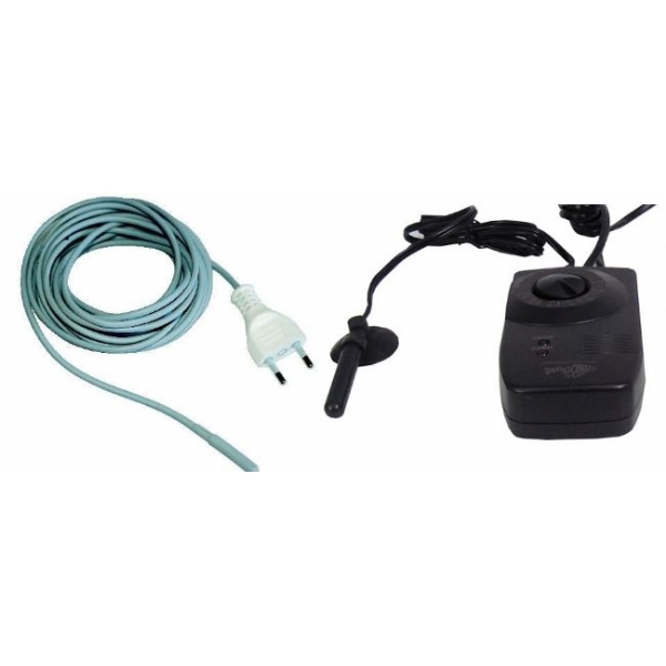 Resistenza stagna riscaldante 3,3m 15W + termostato | Mini Serre e Terrari