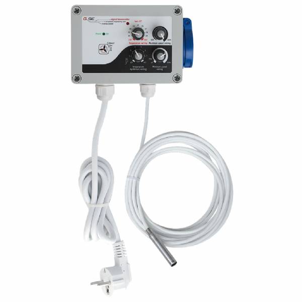 GSE - Centralina per estrattore 3A controllo temperatura min-max e isterisi