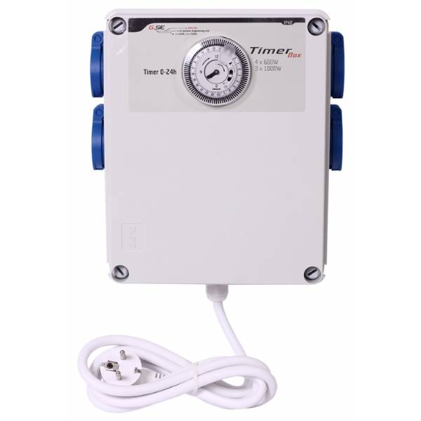 Quadro Elettrico con Timer GSE - Timer Box II 4x600W + Riscaldamento