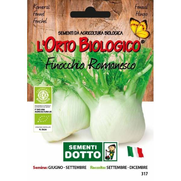 Semi biologici di Finocchio Romanesco