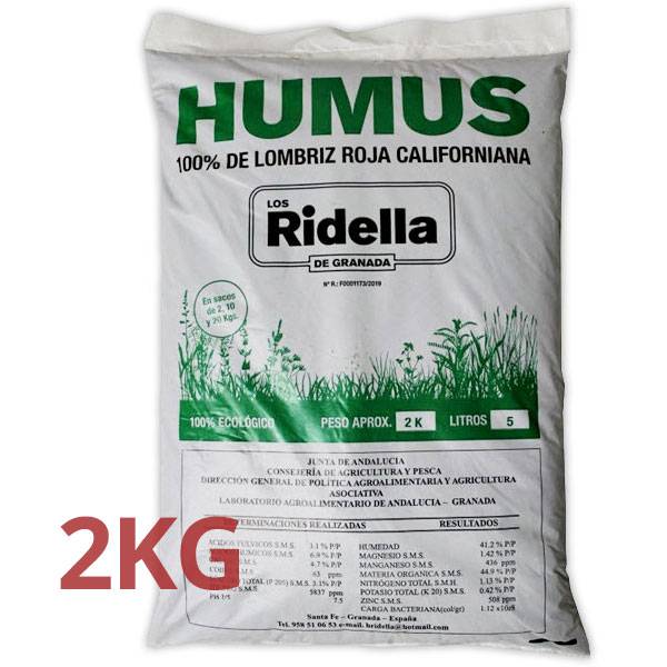 Los Ridella - Humus di Lombrico Californiano 2KG
