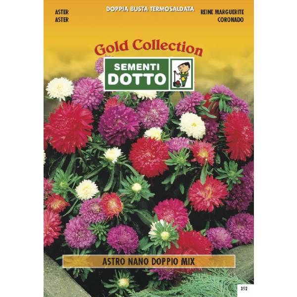 Semi di ASTRO Nano a Fiori Doppi in mix - h cm 20