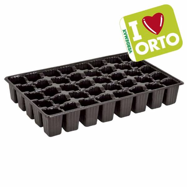 Semenzaio in plastica di Verdemax - I LOVE ORTO - 40 celle