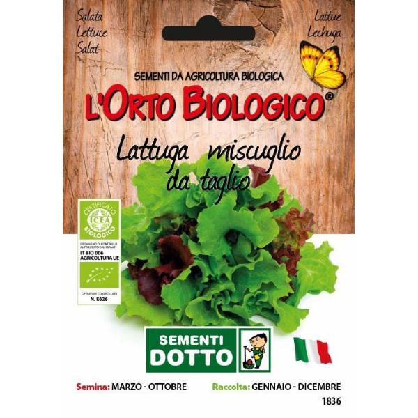 Semi biologici di Lattuga in Miscuglio
