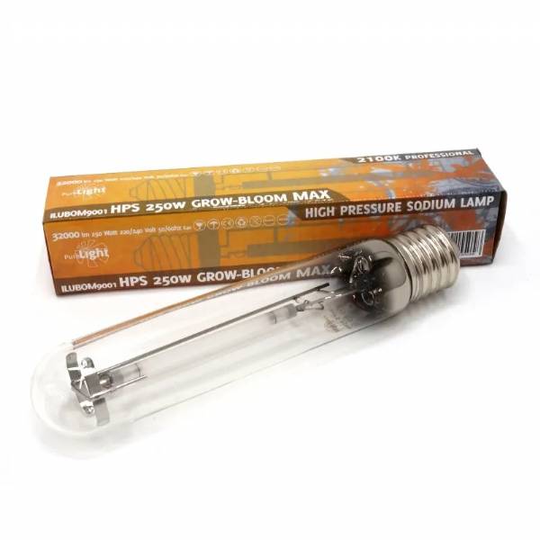 Pure Light - HPS Grow-Bloom Max Bulbo Agro 250W 240V
