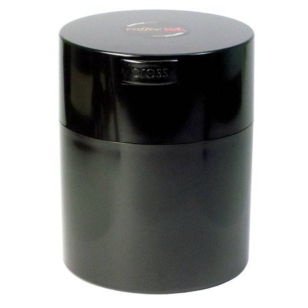 TightVac - Coffeevac contenitore ermetico 0,8L - Nero/Tappo Nero