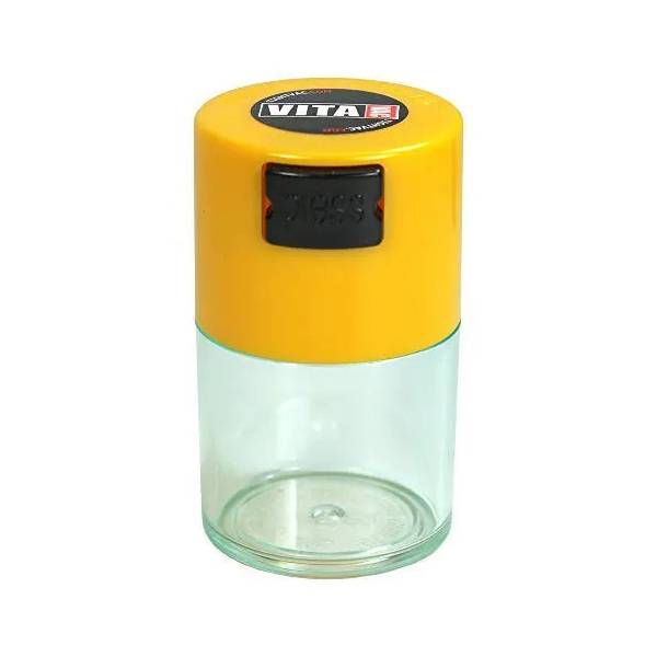TightVac - VitaVac contenitore ermetico 0,06L - Trasparente/Tappo Giallo