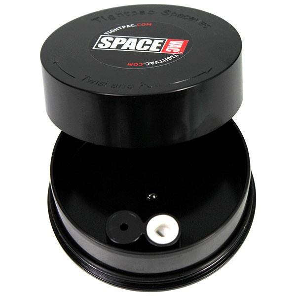 TightVac - Ivac (Spacevac) contenitore ermetico tascabile 0,06L confezione 8pz - Nero/Tappo Nero