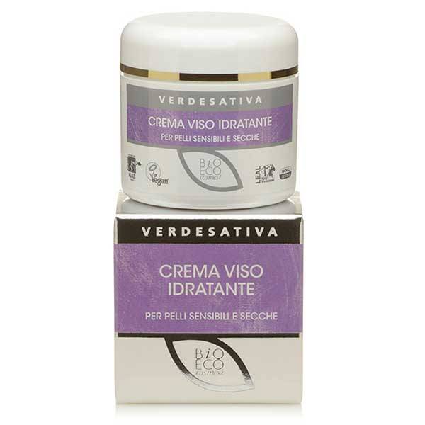Crema viso Bioattiva Idratante - per Pelli Secche e Sensibili ml 50 - Verdesativa