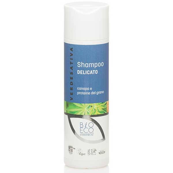 Shampoo Delicato - canapa e proteine del grano 200ml - Verdesativa
