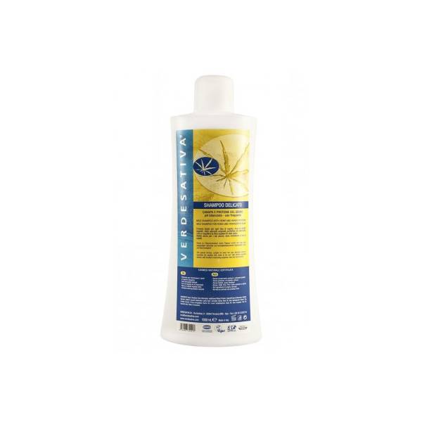 Shampoo Delicato - canapa e proteine del grano 1L - Verdesativa
