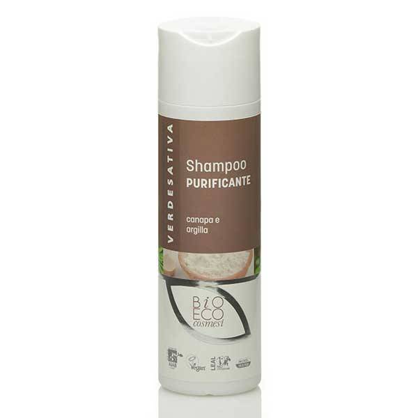 Shampoo Canapa e Argilla 200ml - Verdesativa