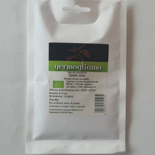 Germogliamo - semi per germogli Bio - Cavolo Rosso
