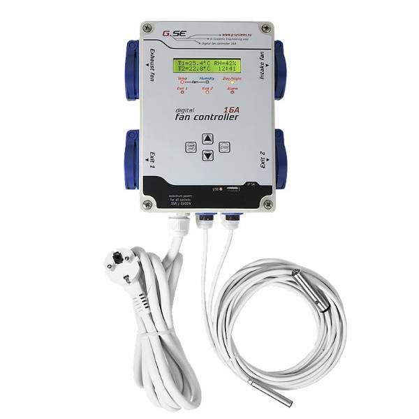 GSE - Fan Controller centralina umidità e temperatura 16A (x4 ventole)