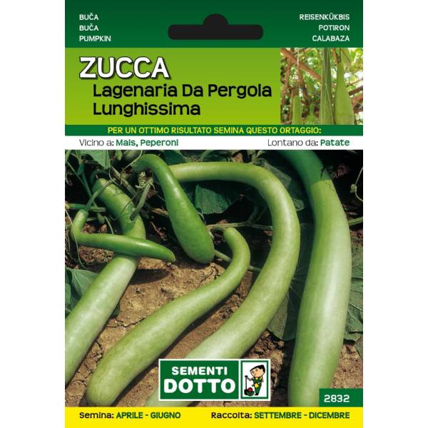 Sementi da Orto - Zucca Lageriana da Pergola lunghissima - Sem. Dotto