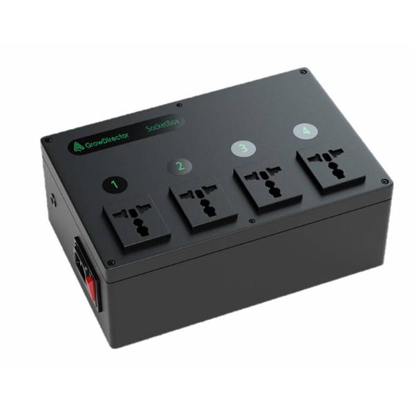 GrowDirector - Socket Box - scatola 4 prese di corrente universali