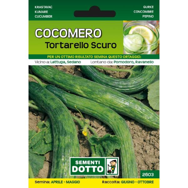 Sementi da Orto - Cetriolo Cocomero Tortarello scuro - Sem. Dotto