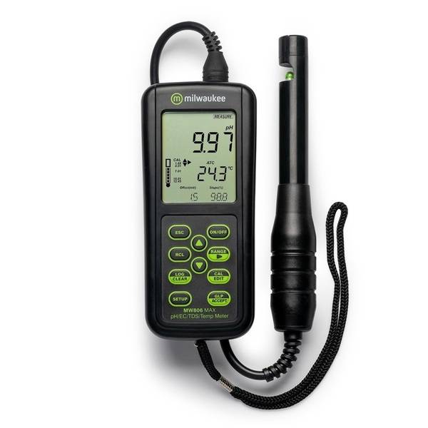 Milwaukee MW806 MAX - PH/EC/TDS/Temp - Combo meter