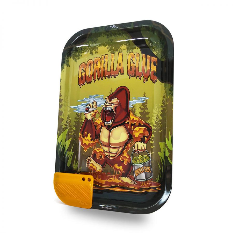 Best Buds Vassoio per rollare Gorilla Glue Medium + Grinder Card Magnetica