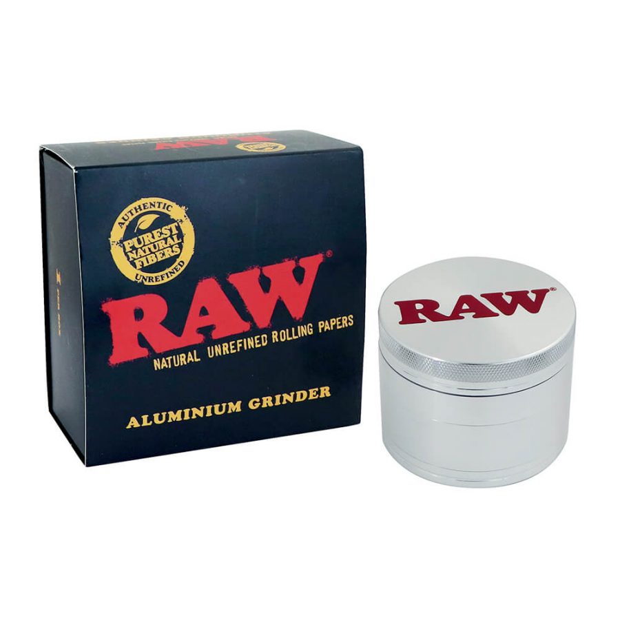 RAW Grinder in Metallo 4 parti – 56mm con Confezione regalo