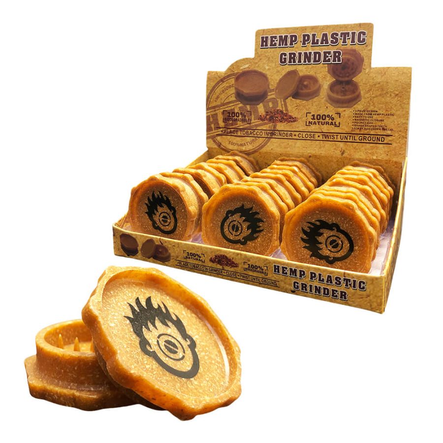 Grinder Biodegradabile in Canapa ZigZag 2 Parti - 50mm