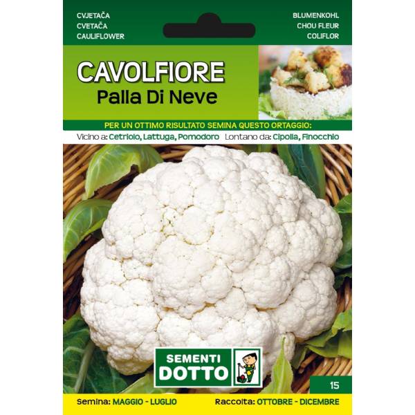 Sementi da Orto - Cavolfiore Palla di neve - Sem. Dotto