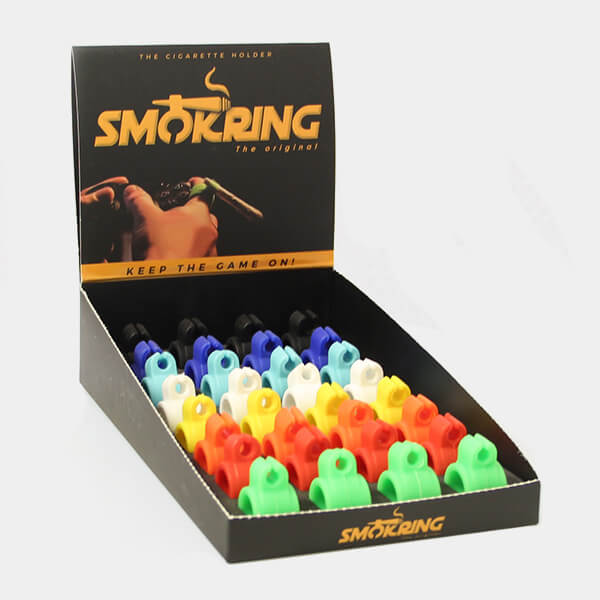 Smokring Anello Porta Sigaretta in Silicone (32pezzi/display)