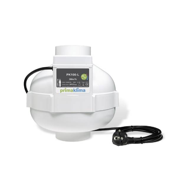 Estrattore elicoidale - Prima Klima AC - PK100-L (One Speed) Aspiratore Ø100mm 280m3/h