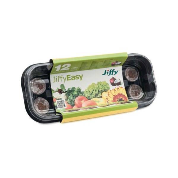 Jiffy-7C GH-12 - Mini serra con 12 Jiffy-7 (cocco) - 27x11,5x6cm