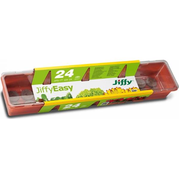 Jiffy-7 GH-24 - Mini serra con 24 x Jiffy-7 - 54x12x15cm
