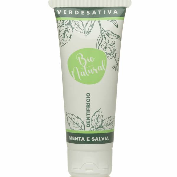 Dentifricio Bio White Canapa, Menta e Salvia 75ml - Verdesativa