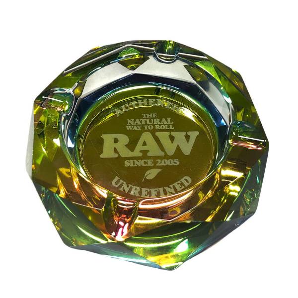 RAW Rainbow Posacenere Spesso in Vetro con Giftbox