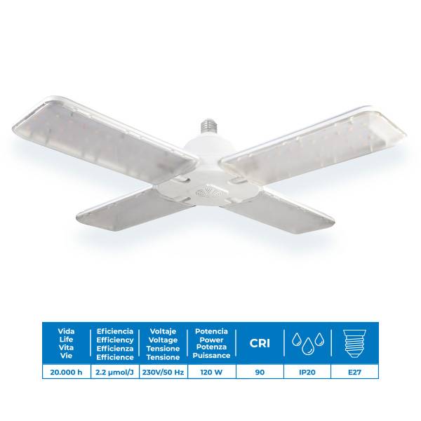 Lampada LED 4.30 E27 120W Full Spectrum