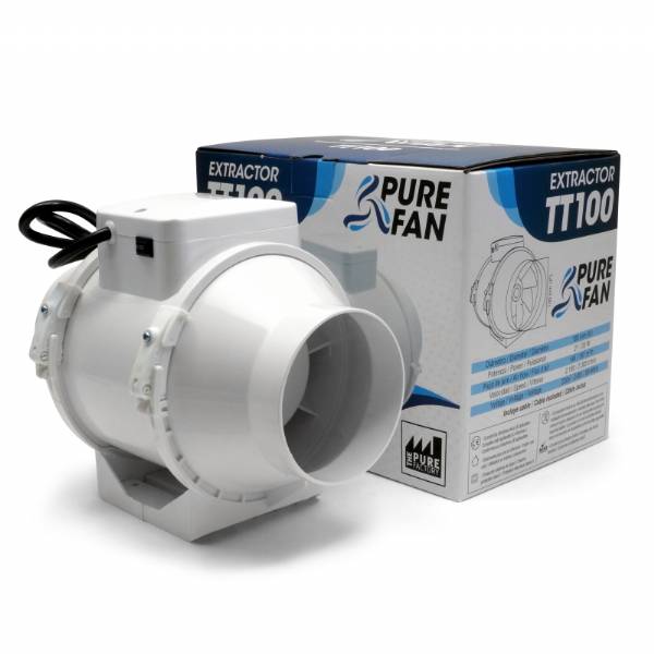 Estrattore d'aria Pure Fan TT 100mm 145-187m3/h