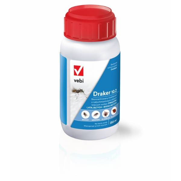 Vebi Draker 10.2 - Insetticida Anti Zanzare Mosche 250ml