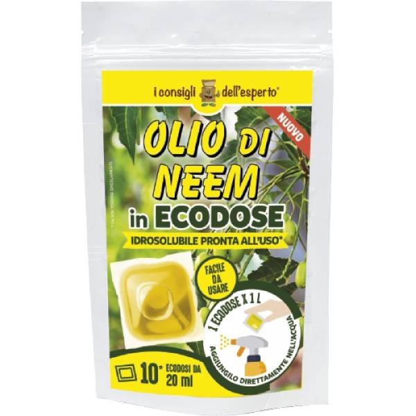 I Consigli dell'Esperto, Linea Neem & Care - Olio di Neem in Eco dose - 10 x 20ml, idrosolubile pronto all'uso