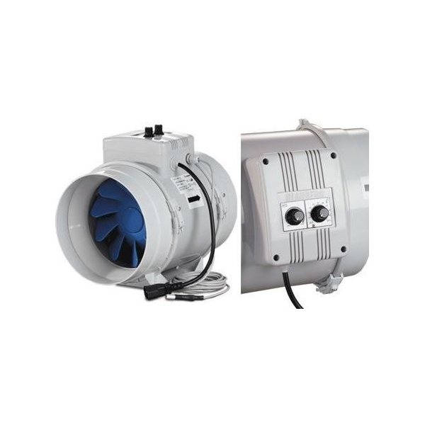 Estrattore BLAUBERG BI-Turbo 12,5cm + cavo - 280m3/h con Termostato